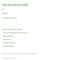 Heckenbraunelle