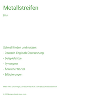 Metallstreifen