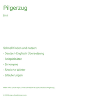 Pilgerzug