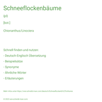 Schneeflockenbäume