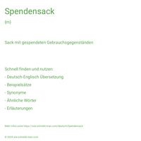 Spendensack