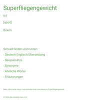 Superfliegengewicht