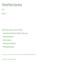 Waffenfarbe