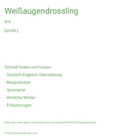 Weißaugendrossling