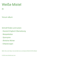 Weiße Mistel