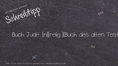 Schreibtipp Buch Judit