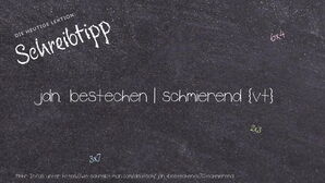 Wie schreibt man jdn. bestechen | schmierend? Bedeutung, Synonym, Antonym & Zitate.