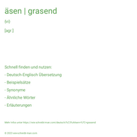 äsen | grasend