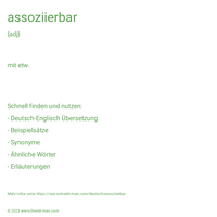 assoziierbar