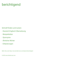 berichtigend