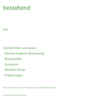 bestehend