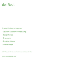 der Rest