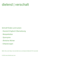 dielend | verschalt