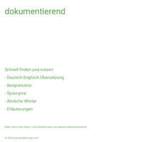 dokumentierend