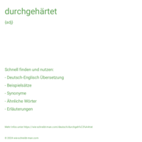 durchgehärtet