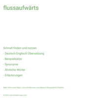 flussaufwärts