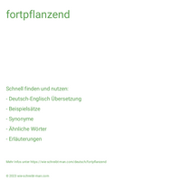 fortpflanzend