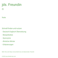 jds. Freundin