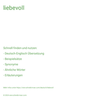 liebevoll