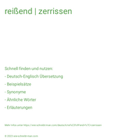 reißend | zerrissen