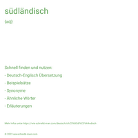 südländisch