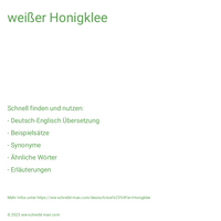 weißer Honigklee