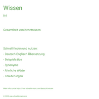 Wissen