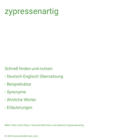 zypressenartig