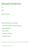 Abwehrfunktion