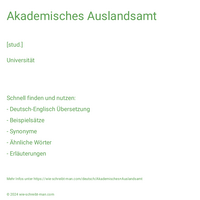 Akademisches Auslandsamt