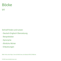 Böcke