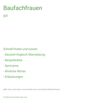 Baufachfrauen