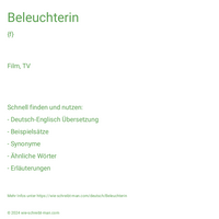 Beleuchterin