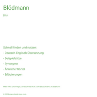 Blödmann