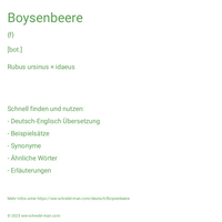 Boysenbeere