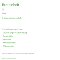 Broteinheit