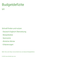 Budgetdefizite