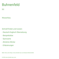 Buhnenfeld