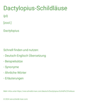 Dactylopius-Schildläuse