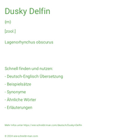 Dusky Delfin