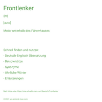 Frontlenker