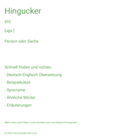 Hingucker