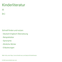 Kinderliteratur