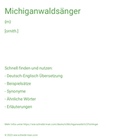 Michiganwaldsänger