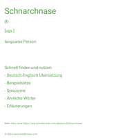 Schnarchnase