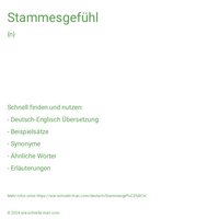 Stammesgefühl