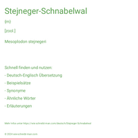 Stejneger-Schnabelwal