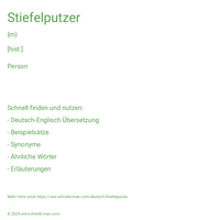 Stiefelputzer