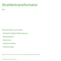 Strahlentransformator