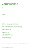 Vorderachse